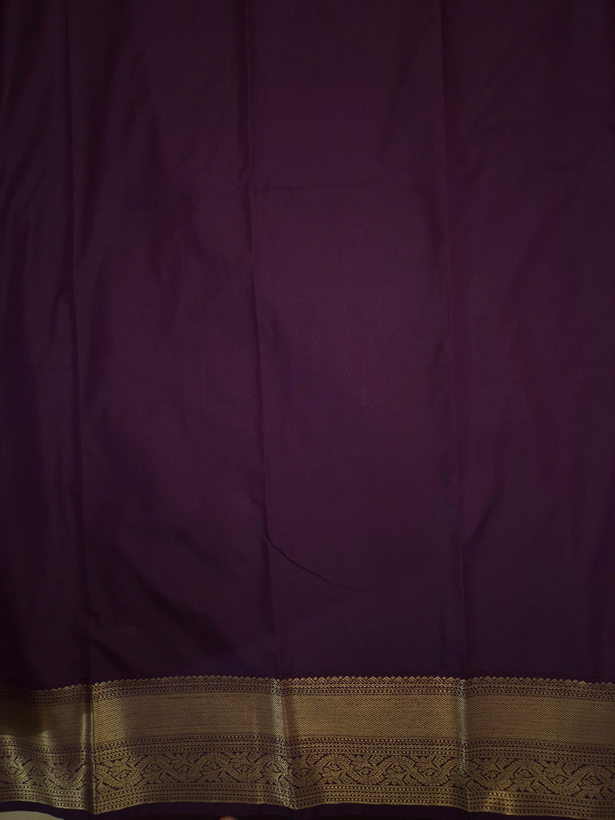Rani Pink Kanchipuram Semi Silk Saree with Purple Border