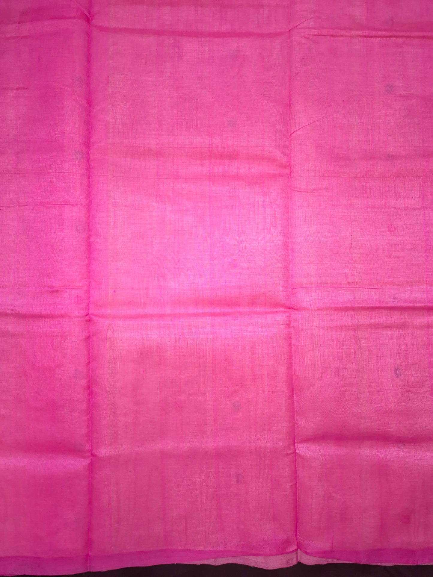 Off-White Sico Silk Saree with Colourful Polka Buttas all over
