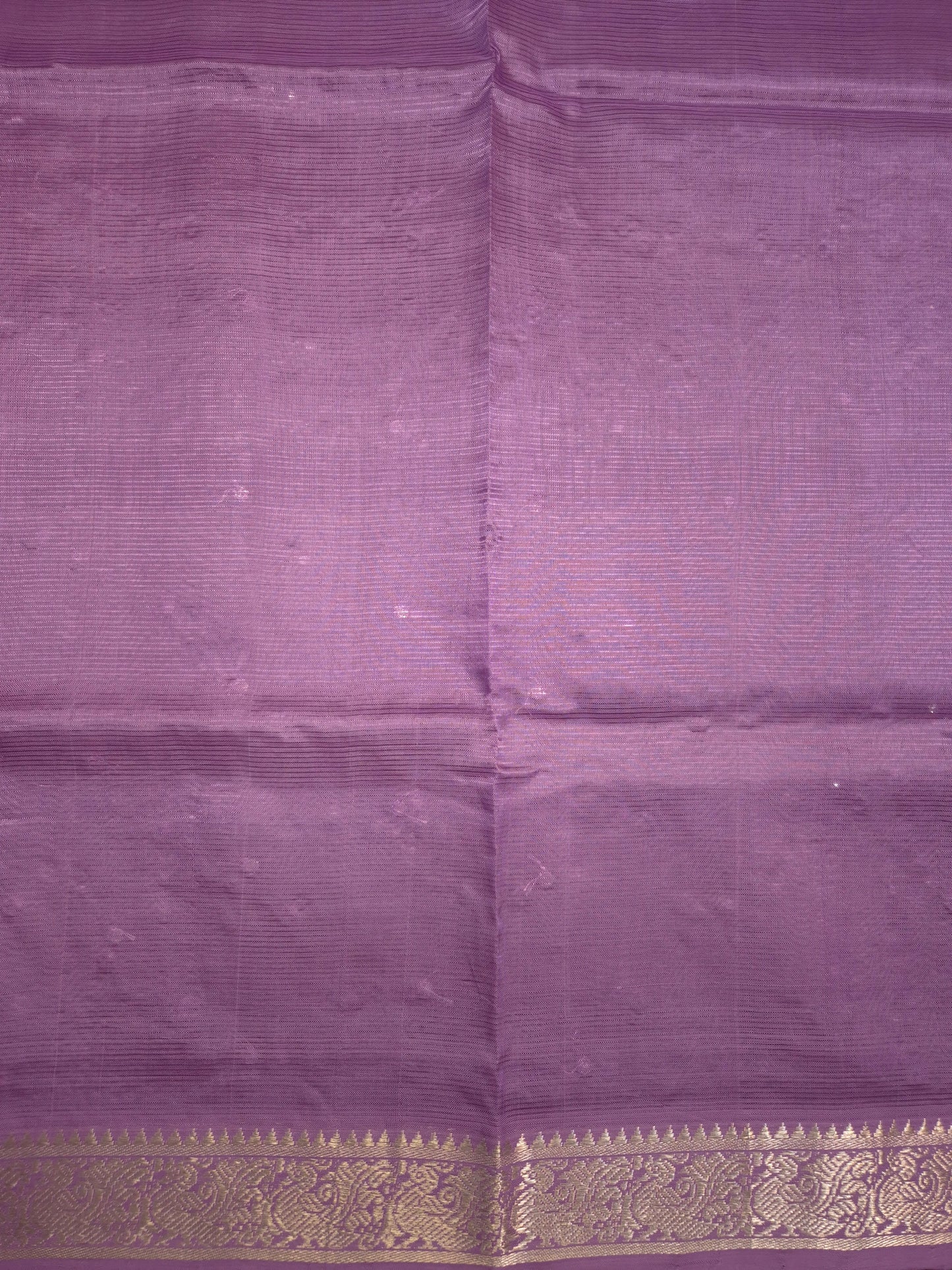 Lavender Mangalgiri Pattu Saree with Mirror work