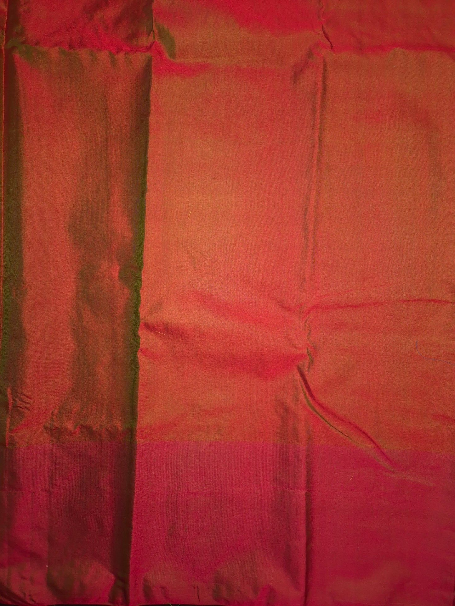 Light Mint Green Kanchipuram Silk Saree with Red Border and Golden Zari