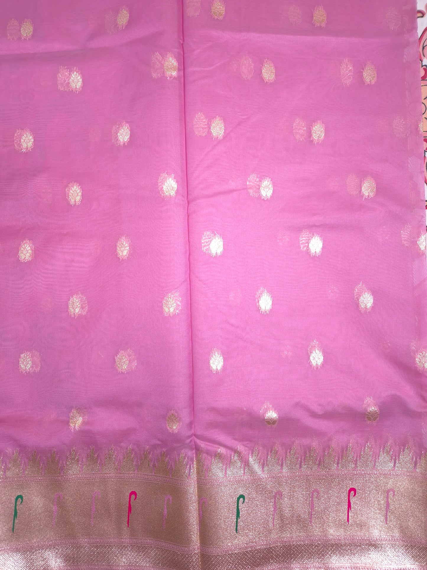 Pink Tissue Paithani Silk Saree