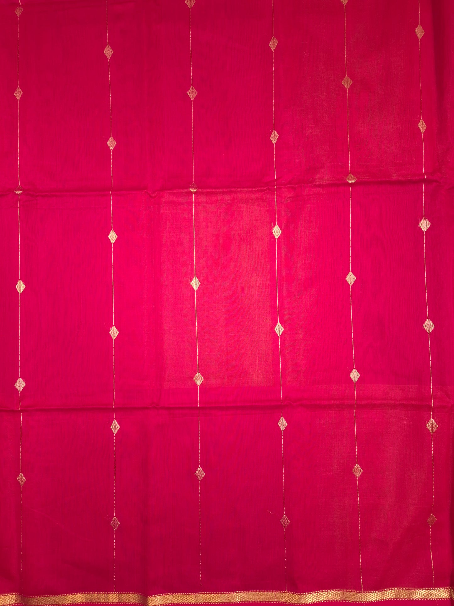 Red Maheshwari Silk Saree