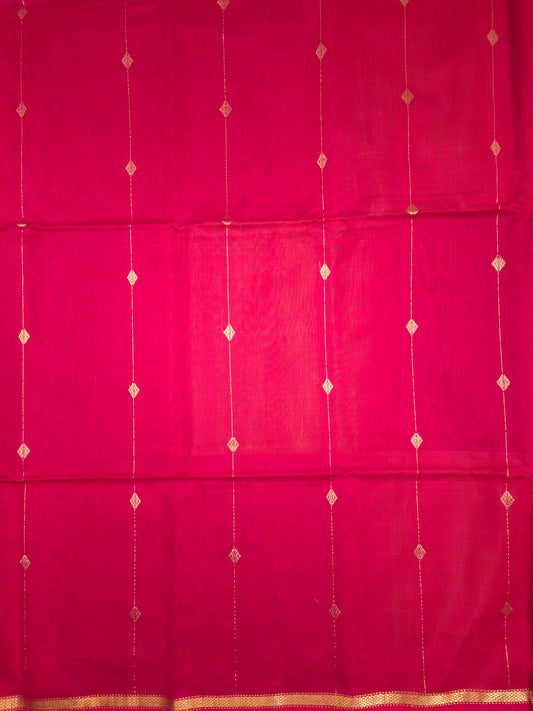 Red Maheshwari Silk Saree